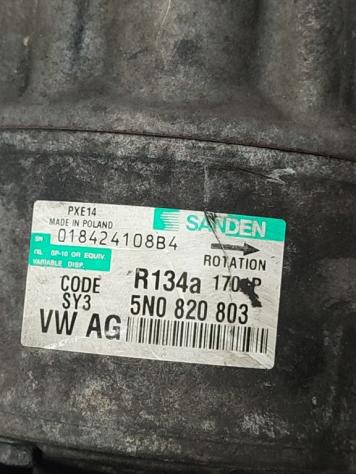 COMPRESSORE A/C AUDI TT Cabrio Serie (8J3) 5N0820803 018424108B4 CBB diesel 1968 (0614) - Foto 3