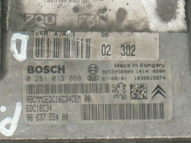 0281013868 ECU PEUGEOT 207 1.6 0281013868 9663755480 9653958980 - Foto 2