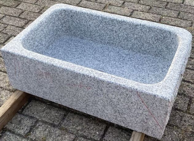 Lavello lavandino in pietra granito massello 70 cm 2 - Foto 5