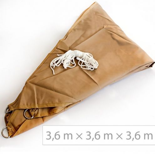 Tenda da esterno a vela triangolare 3,6x3,6x3,6 NUOVA - Foto 5