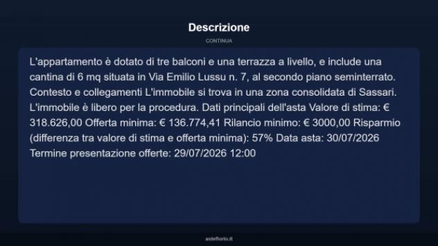 Immobile in asta di 227 m² in vendita a Sassari - Foto 13