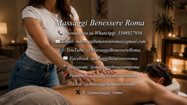 Disponibile a Roma con un servizio di massaggi benessere a domicilio - Foto 2 Tel:3508927936