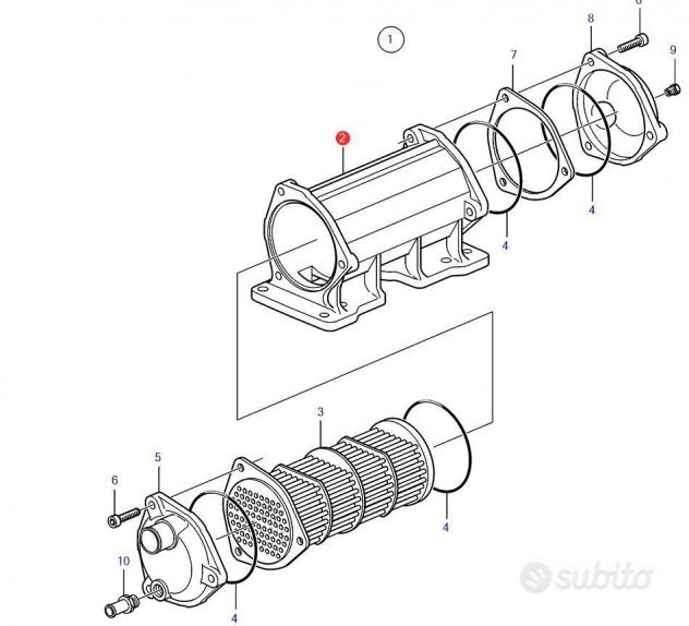 Inserto scambiatore olio codice AF861600 - Foto 4