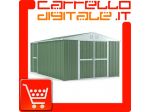 Box in Acciaio Zincato Casetta da Giardino in Lamiera 3.27 x 4.59 m x h2.17 &hellip;