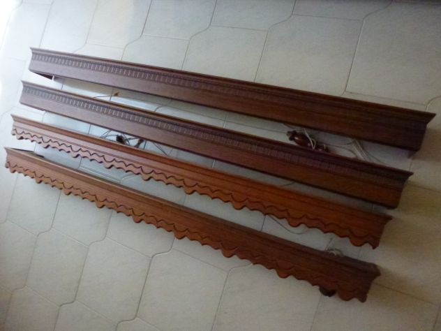 Marca ARQUATI ORIGINALI: Reggi tende, interamente in noce massello,perfettissime - Foto 2