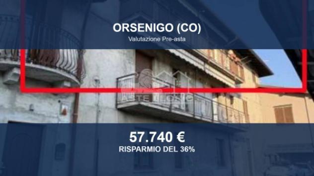 Immobile in asta di 96 m², box auto in vendita a Orsenigo