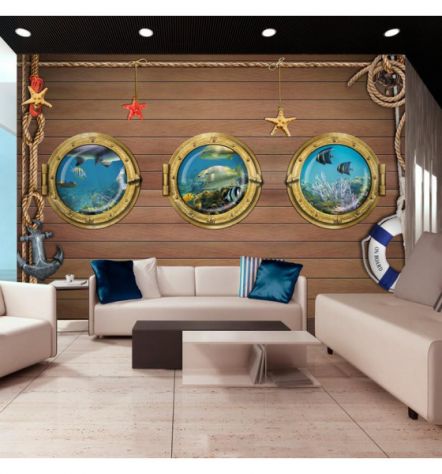 Fotomurale Adesivo Nella Cabina Della Nave Arredalacasa