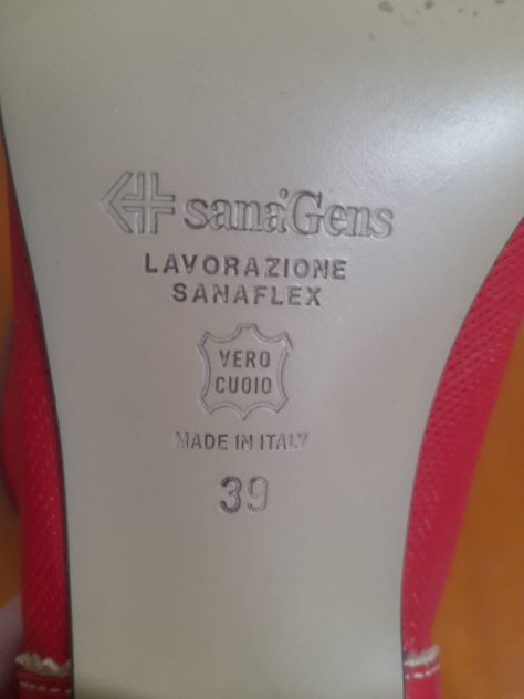 SCARPE rosse DONNA SANAGENS n° 39 vero cuoio - Foto 6