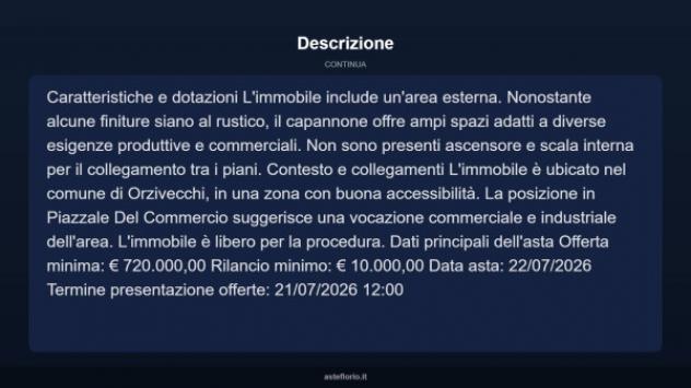 Immobile in asta di 960 m² in vendita a Orzivecchi - Foto 5