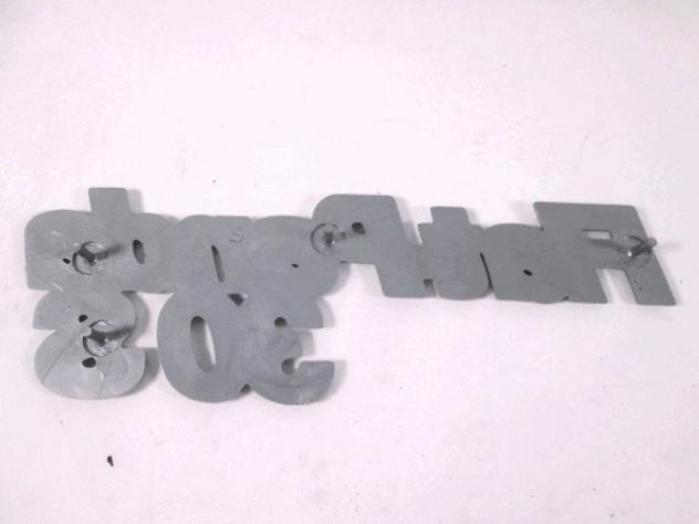 12928 FREGIO LOGO STEMMA SCRITTA "FIAT PANDA 30 S" COFANO PORTELLO POSTERIORE BAULE FIAT PANDA 30 S RICAMBIO NUOVO - Foto 3