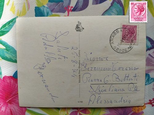 B74 - RARA CARTOLINA CON FRANCOBOLLO - Foto 3