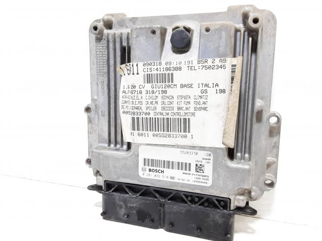 CENTRALINA MOTORE ALFA ROMEO Giulietta Serie (940_) 55283370 940c1000 Diesel 1600 (13) - Foto 2