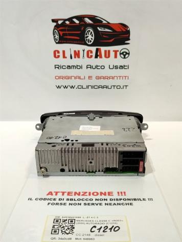 AUTORADIO MERCEDES Classe C Berlina W203 A2038201686 646963 (0004) - Foto 3