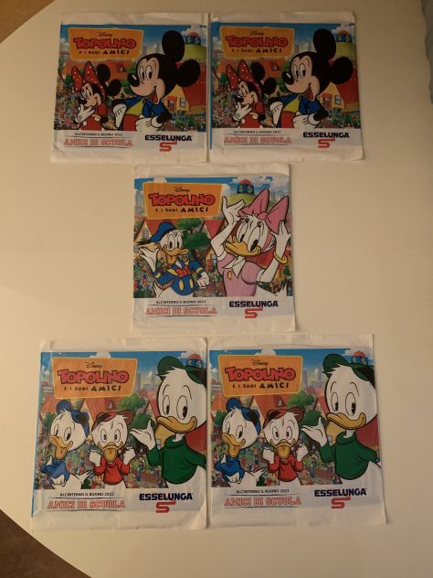 5 CONFEZIONI NUOVE E SIGILLATE DELLA COLLEZIONE:”TOPOLINO E I SUOI AMICI DISNEY” - Foto 5