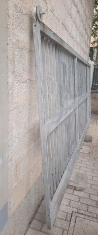 CANCELLO SCORREVOLE ZINCATO, GRIGIO, LUNGHEZZA: 4,13 METRI, ALT: 167,5 CM, USATO - Foto 6