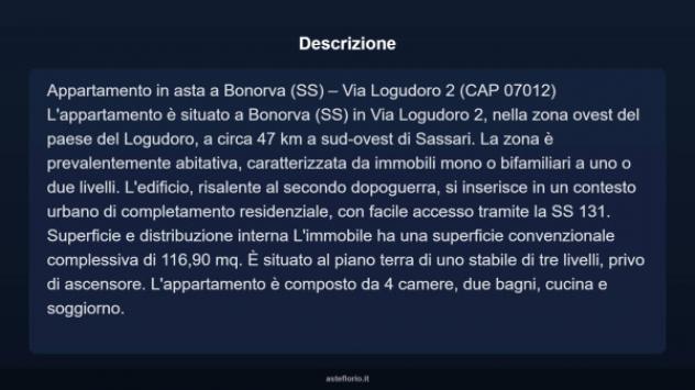 Immobile in asta di 116 m² con più di 5 locali in vendita a Bonorva - Foto 4
