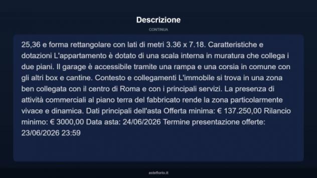 Immobile in asta di 104 m², box auto in vendita a Roma - Foto 12