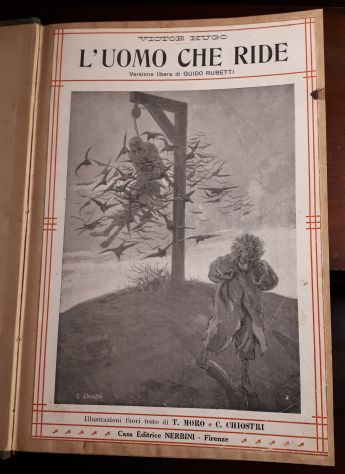 L'UOMO CHE RIDE, VICTOR HUGO, Casa Editrice NERBINI – Firenze 1913. - Foto 3