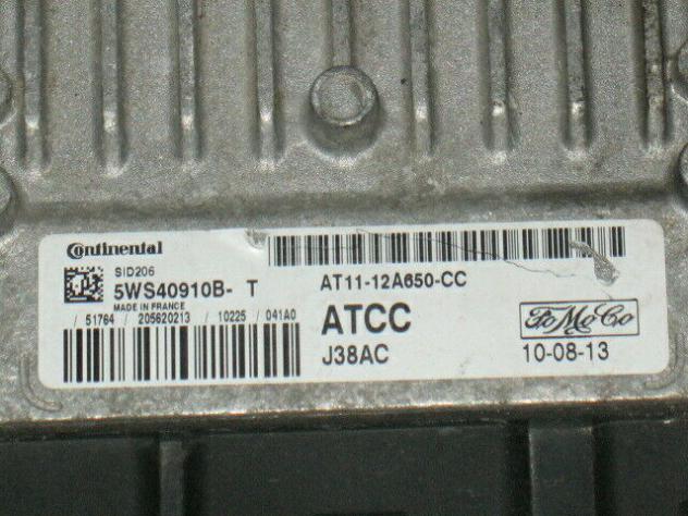 5WS40910BT Ecu Ford Transit Connect SID206 ATCC 5WS40910B-T AT11-12A650-CC - Foto 2