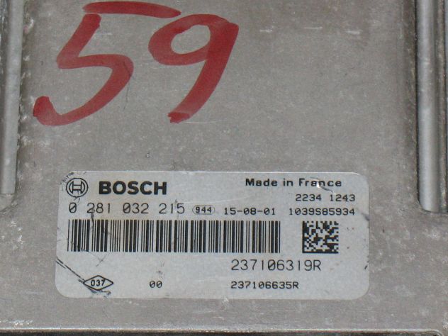0281032215 ECU RENAULT DACIA 1.5 EDC17C84-3 0281032215 237106319R 237106635R - Foto 2