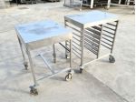 2 tavolini carrellati porta teglie usati