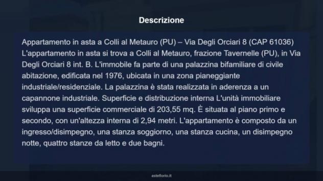Immobile in asta di 203 m² con più di 5 locali in vendita a Colli al Metauro - Foto 5