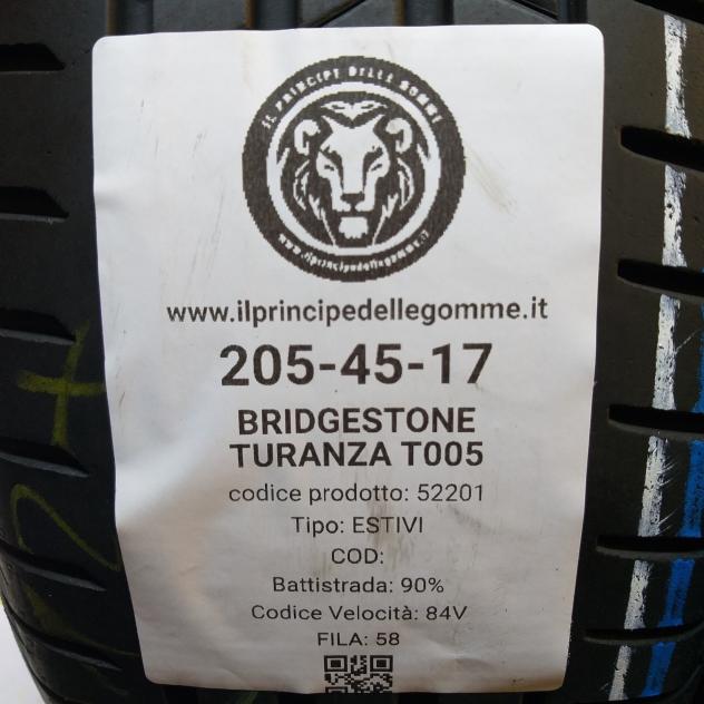 2 GOMME 205 45 17 BRIDGESTONE A52201 - Foto 2