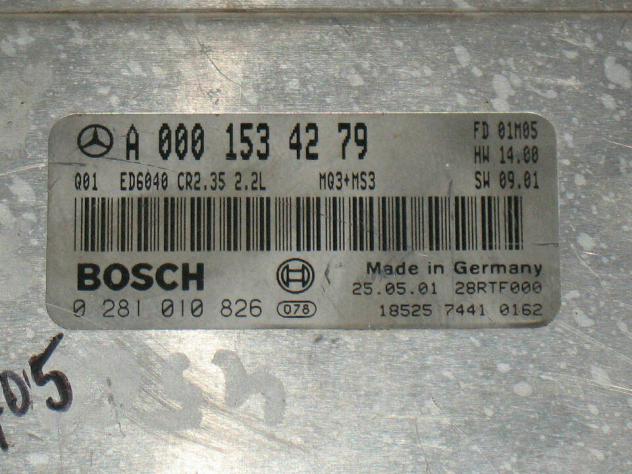 0281010826 ECU MERCEDES SPRINTER 2.2 220 CDI 0281010826 A0001534279 CR2.35 - Foto 2