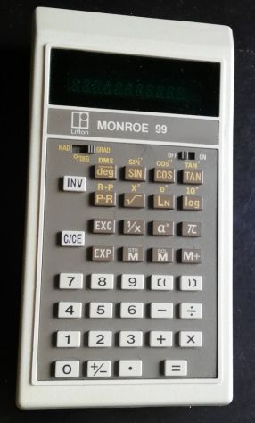 Calcolatrice scientifica vintage Litton Monroe 99