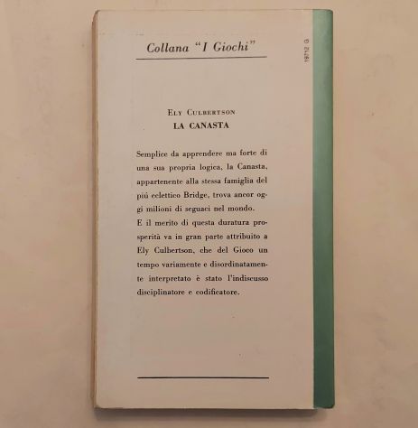 La canasta.Guida completa x principianti e giocatori provetti Ely Culbertson Ed. - Foto 3