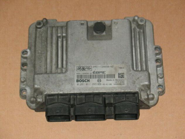 0281011263 ECU CENTRALINA FORD C MAX 1.6 0281011263 4M51-12A650-ND 6BME