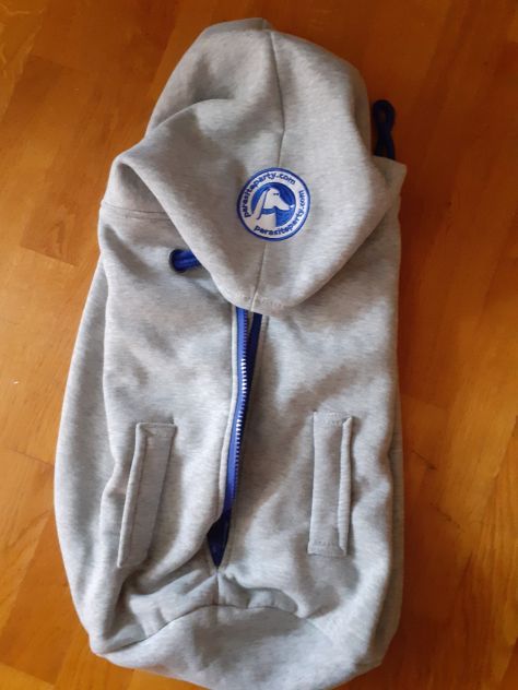 Set zaino/felpa, ciotola e guanto pulizia per cani