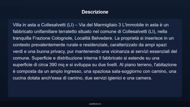 Immobile in asta di 390 m² con più di 5 locali in vendita a Collesalvetti - Foto 4