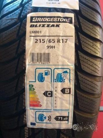 4 gomme 215 65 17 bridgestone inv a4625 - Foto 2