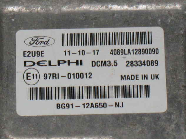 BG91-12A650-NJ ECU CENTRALINA FORD DCM3.5 BG9112A650NJ E2U9E 97RI-010012 - Foto 2