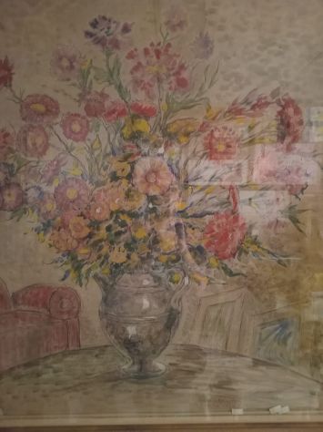 GRANDE QUADRO CON CORNICE DI ANTIQUARIATO FIRMATO - Foto 3