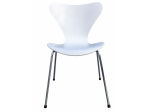 4 Sedie "Fritz Hansen Series 7", originale – Arne Jacobsen – bianca