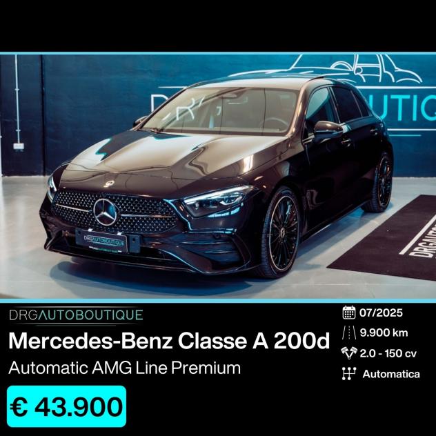 Mercedes-benz A 200d AMG/Premium/Night/ DIGITAL/TETTO/19"