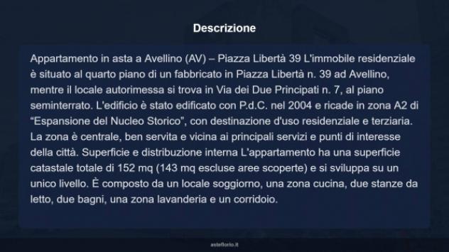 Immobile in asta di 152 m² con più di 5 locali e box auto in vendita a Avellino - Foto 18