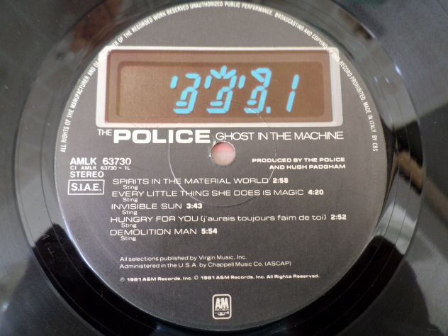 THE POLICE - Ghost in The Machine - LP / 33 giri + Inner 1981 A&M - Foto 3