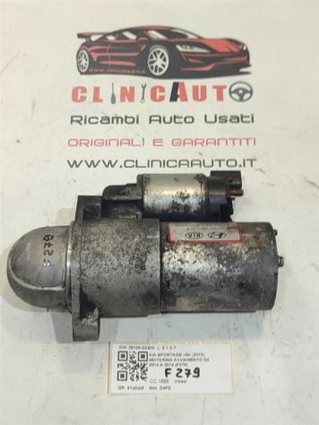 MOTORINO D' AVVIAMENTO KIA Sportage Serie 36100-2A800 D4FD diesel 1685 (1016) - Foto 2