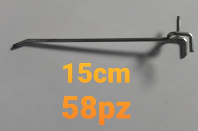 Ganci per espositori lunghezza 15cm (58pz)