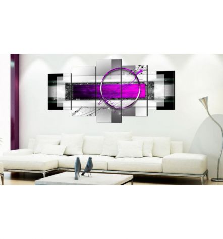 Quadro Cerchiato Viola Cm.100x50 E 200x100 ARREDALACASA - Foto 2