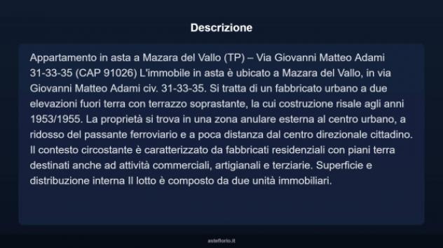Immobile in asta di 246 m² in vendita a Mazara del Vallo - Foto 4