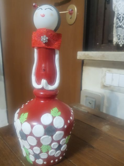 Bambole con bottiglie di vetro - Foto 3
