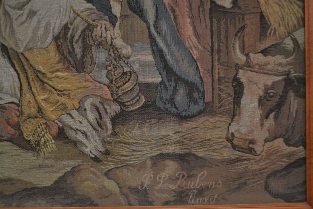 Arazzo del XX secolo raffigurante ” Adorazione dei Magi “ - Foto 9
