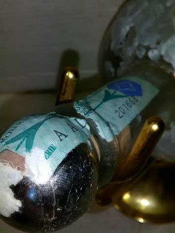 bottiglia a forma di globo in vetro con piedistallo - Foto 7