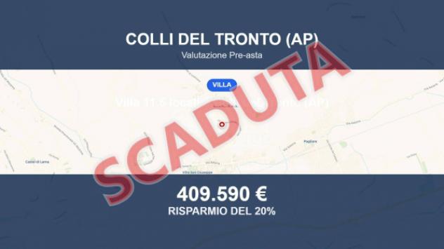 Immobile in asta di 569 m² con più di 5 locali e box auto in vendita a Colli del Tronto