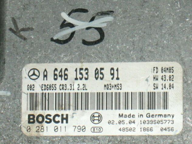 0281011790 ECU MERCEDES VITO 2.2 0281011790 A6461530591 CR3.31 EDC16C2 - Foto 2
