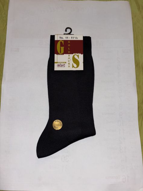 CALZE NUOVE CON CARTELLINO N’ 41/42 DA UOMO 100% COTONE IN FILO DI SCOZIA